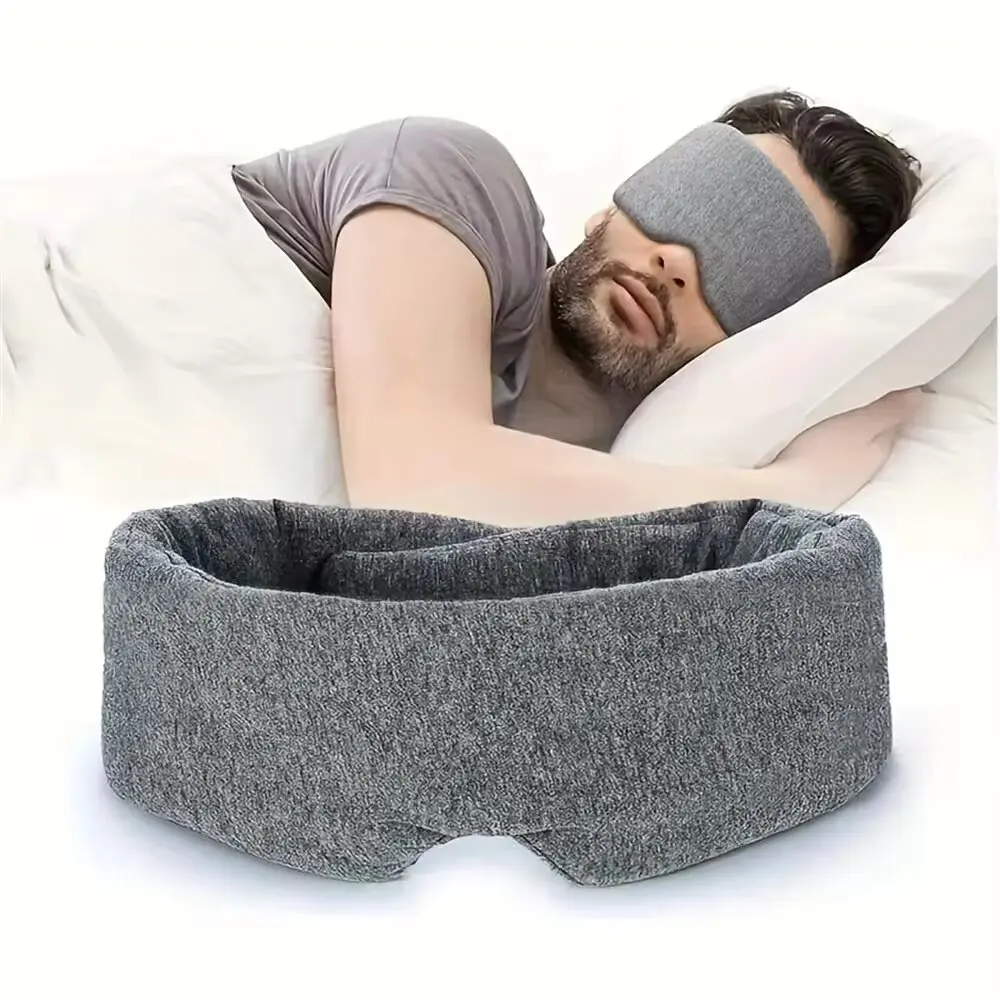 Luxury 100% Cotton Sleep Mask – Soft, Breathable, and Adjustable Nighttime Eye Cover