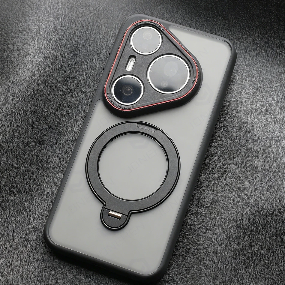 Luxury Matte Translucent 360° Rotating Magnetic Bracket Case Cover
