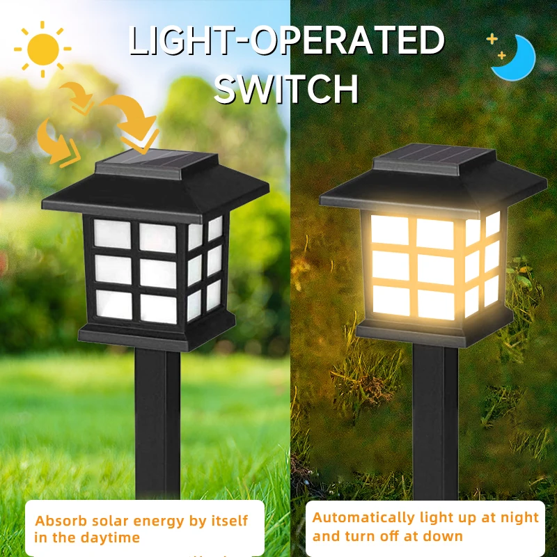 Solar Light Lawn Lamp Outdoor Waterproof Christmas Yard Decorative Ground Lamp Landscape Induction Night Light Led Pathway Lamp