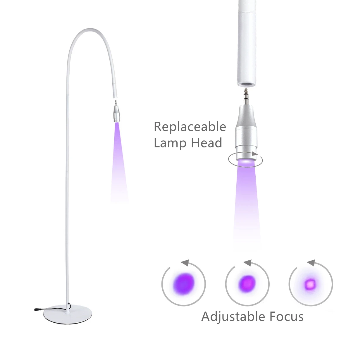 10W Lash UV Curing Lamp Floor with Foot Switch False Eyelash Extension Nail Dryer Grafting Glue Fast Curing Light 3