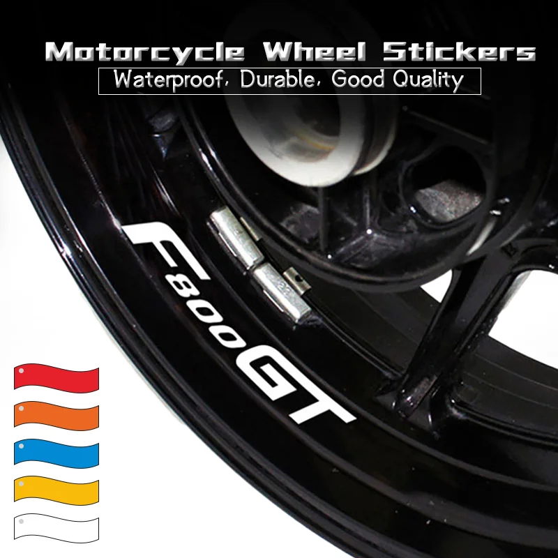 f800gt Motorcycle Wheel Tire Stickers Reflective Strip Decals Personalized Decorative Stickers Decals For BMW F800GT F800 GT