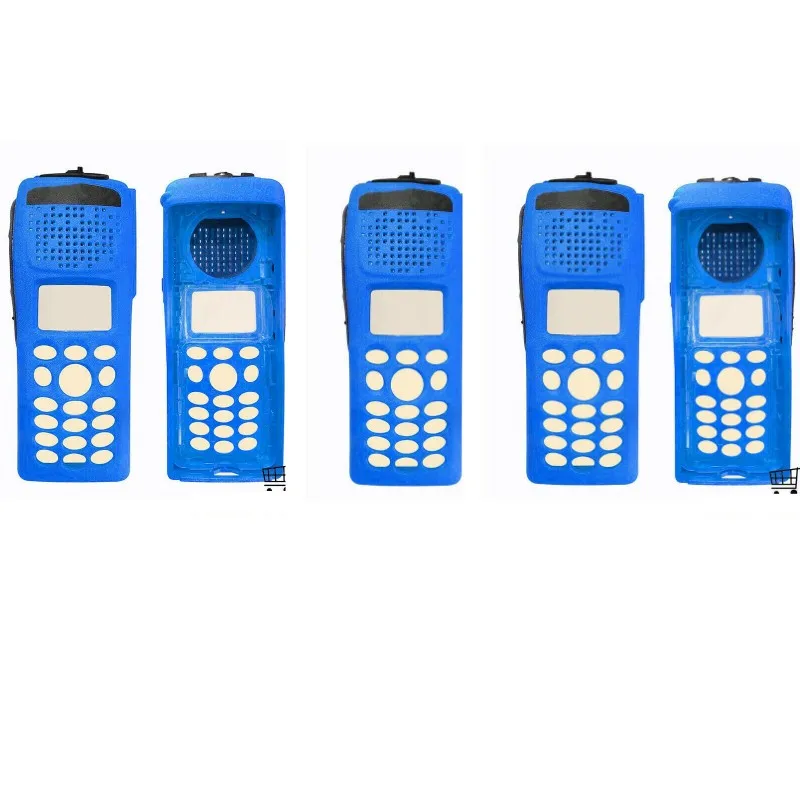5PCS Full Keypad Replacement Housing Case Kit For XTS2500 Model3 M3 Two Way Radio Blue