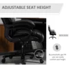 Vinsetto Big and Tall Executive Office Chair 396Lbs with Wide Seat, Home High Back Pu Leather Chair with Adjustable Height 4