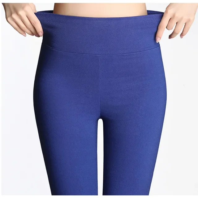 S-6XL15 Colors New Winter clothes Women's Pants Fashion Candy Color Skinny high waist elastic Trousers Fit Lady Pencil Pants 1