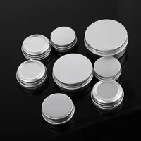10/15/30/50/60/80/100/150ML Reusable Silver Empty Aluminium Bottles Tin Container Upper Screw Cosmetic Pot Jar Makeup Storage 1
