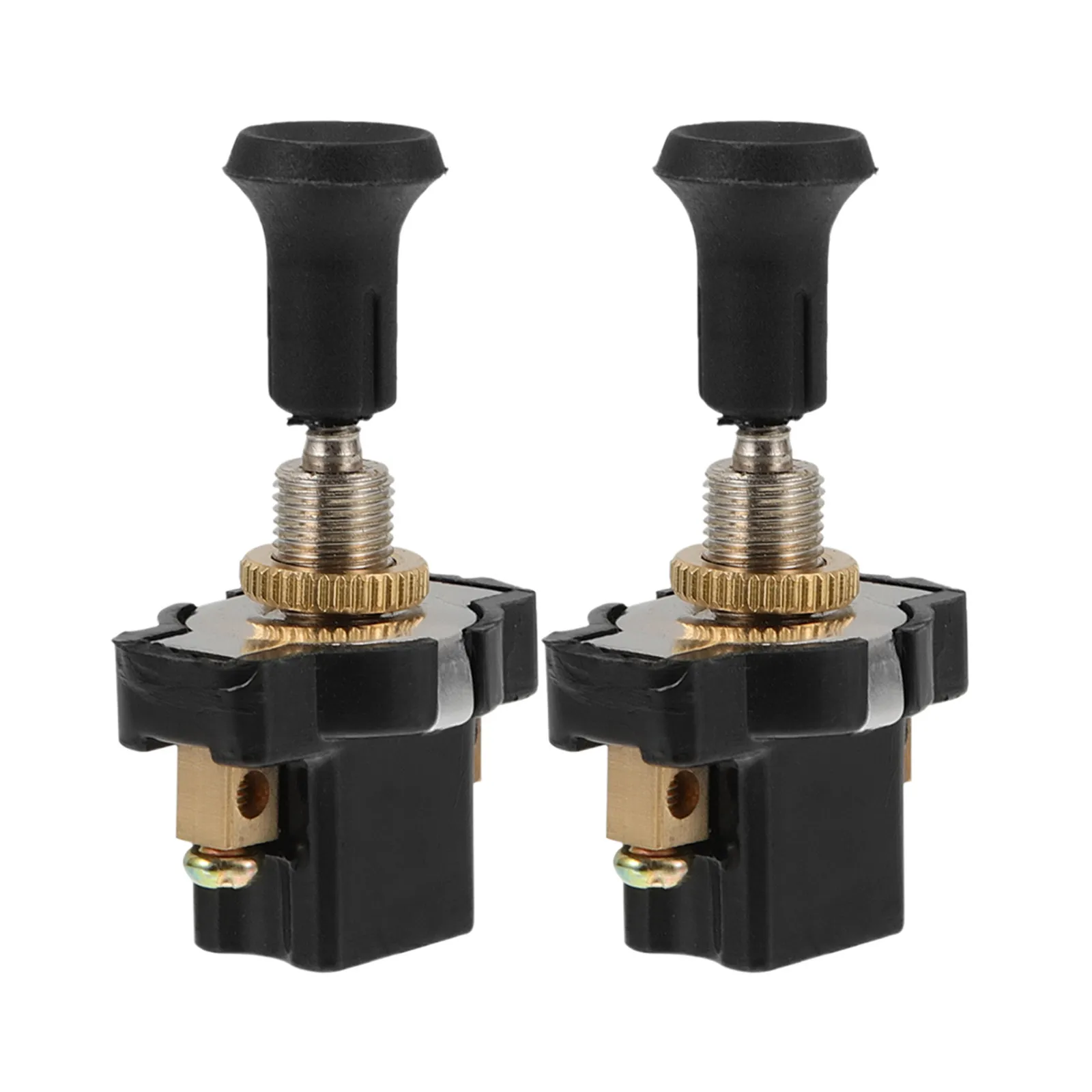 2Pcs 헤드라이트 스위치 트럭 조명 수정을 위한 범용 자동 풀 스위치 12V 24V 보트 토글 스위치