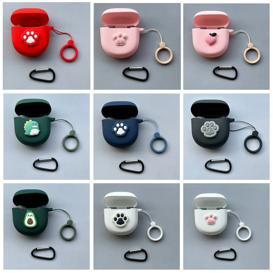 Cartoon For Bose Quietcomfort Earbuds Ii Case Anti Loss Ring Hearphone Box Per Bose Quietcomfort Custodia Antiurto In Silicone Ultra