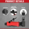 WORKPRO Air Angle Die Grinder 1/4'' Pneumatic Right Pneumatic Angle Grinder Air-Powered 90 Degree for Grinding Cutting Polishing 5