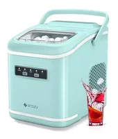 ecozy Ice Maker, Portable Ice Maker, 26lb, 9 Cubes in 6Min, Self-Cleaning, Kitchen Utensils 1
