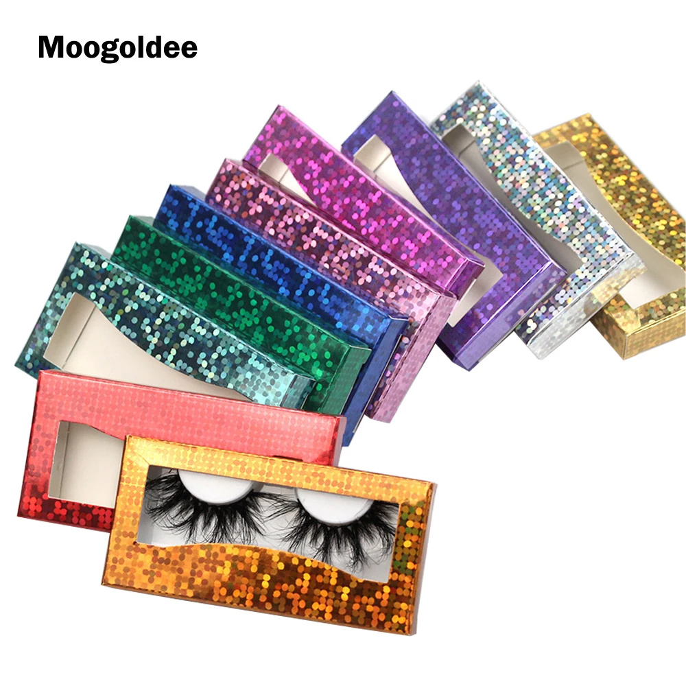 Wholesale Flash Paper Eyelash Packaging Boxes for 25mm long EyeLash