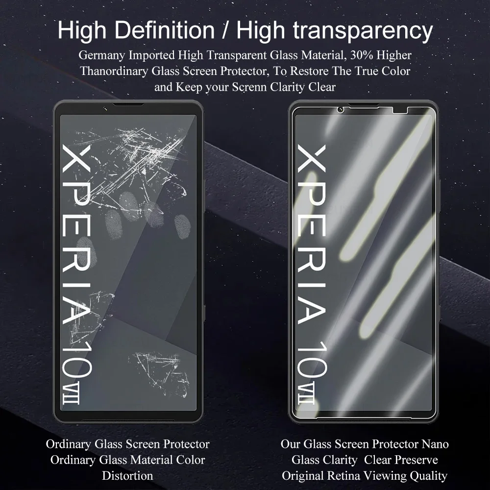 Premium Clear Tempered Glass Screen Protector - 3 Pack