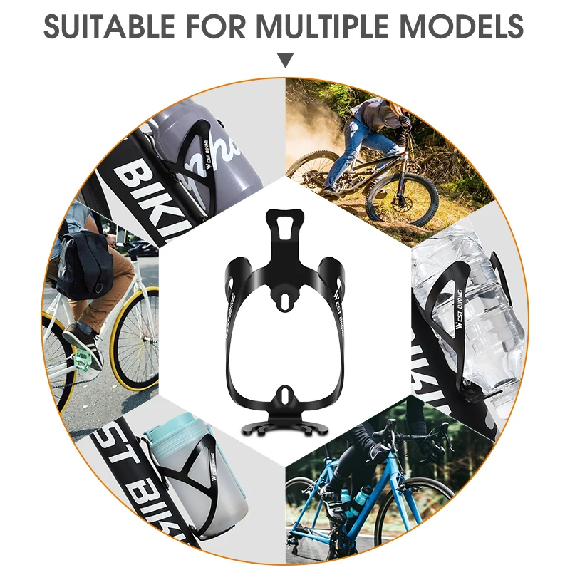 WEST BIKING Cycling Bottle Cage Integrated Molding Lightweight Bike Water Bottle Holder Kettle Stand MTB Road Bike Accessories