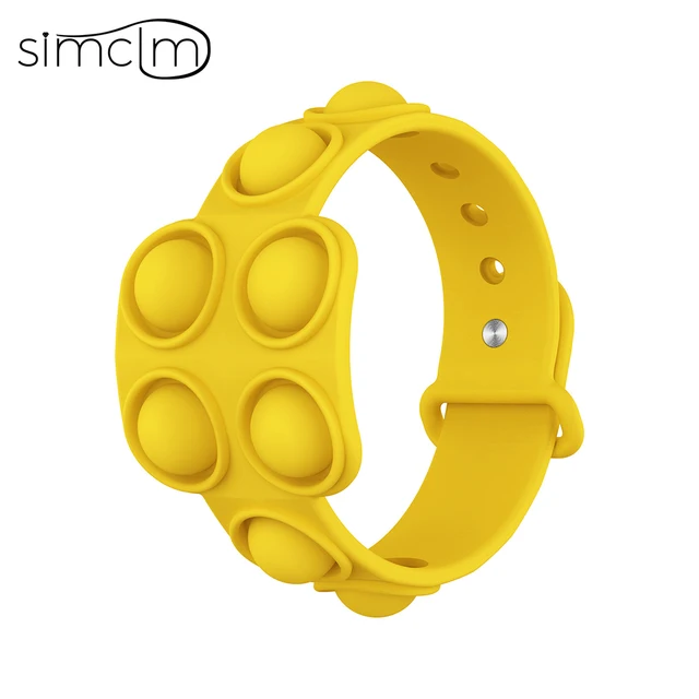 Mini Anime Push Keychain for Children Adult Sensory Trinkets Pop Bubble Among Us Key Ring Educational Cute Toy Anti-stress Funny HH