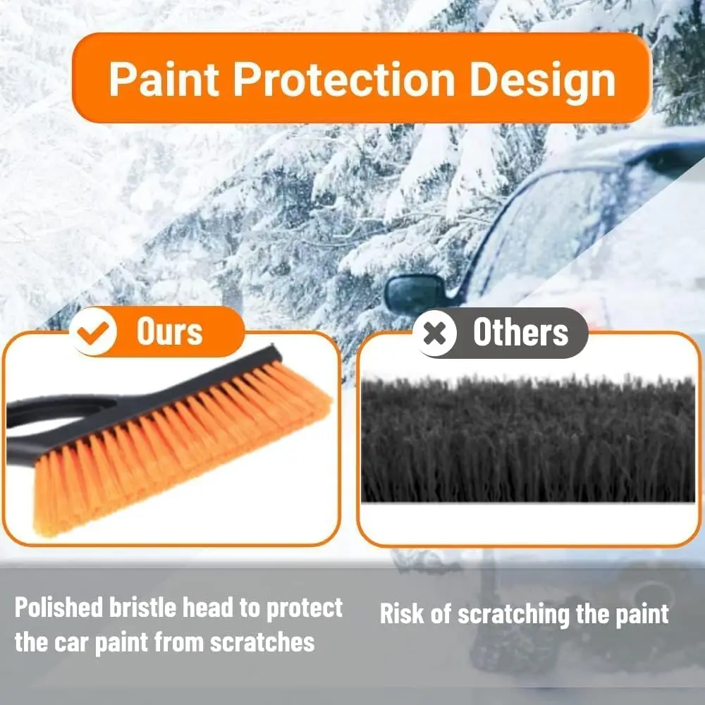 Snow Brush & Ice Scraper For Car Windshield Detachable Snow Removal Tool Ergonomic Foam Grip For Cars Trucks Suvs