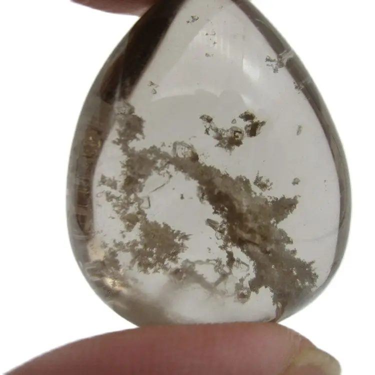 22g Rare Natural White Ghost Phantom Garden Quartz Crystal Pendant