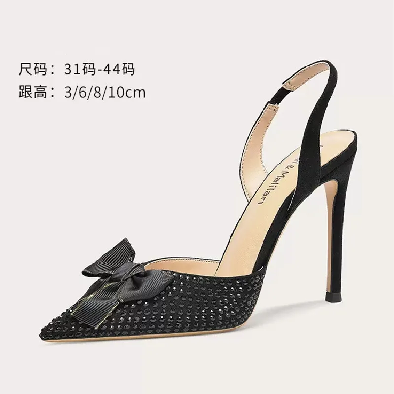 

Новинка Весна-Лето Босоножки с ремешком-бантом на тонком высоком каблуке банкетное платье универсальная большая и Маленькая женская обувь