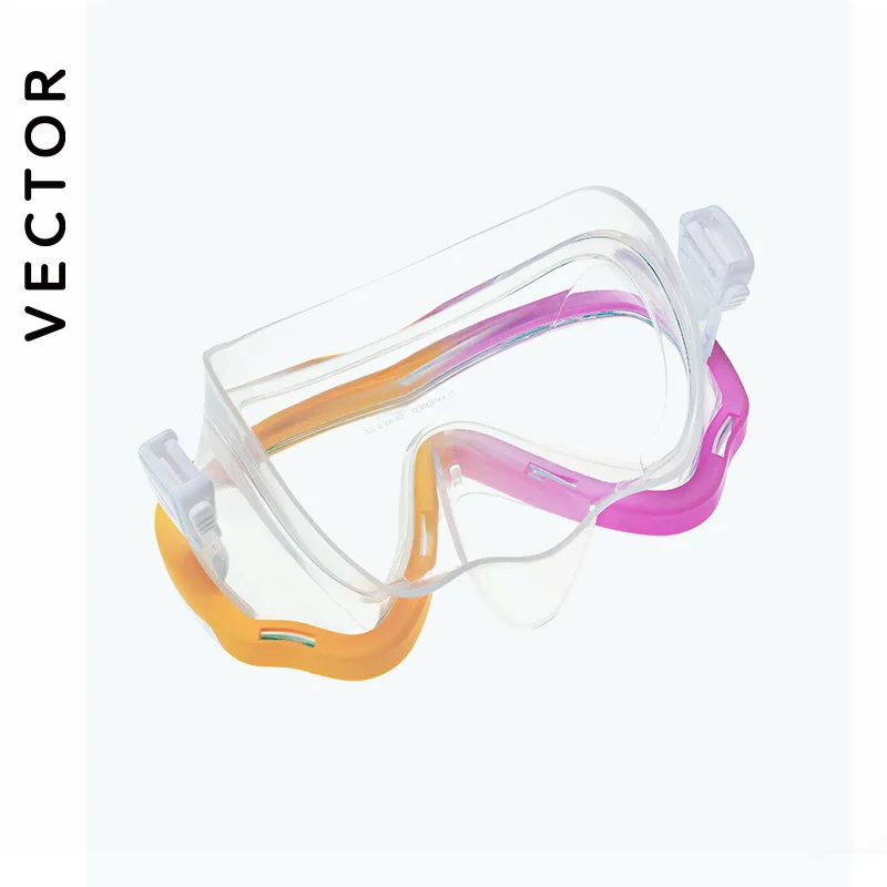 VECTOR Professional Snorkel Diving Mask and Snorkels Goggles Glasses Diving Swimming Easy Breath Tube Set Snorkel Mask 5