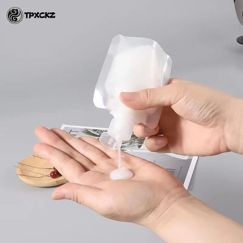5pc 여행 로션 분배 가방 유체 포장 가방 휴대용 메이크업 샘플 병