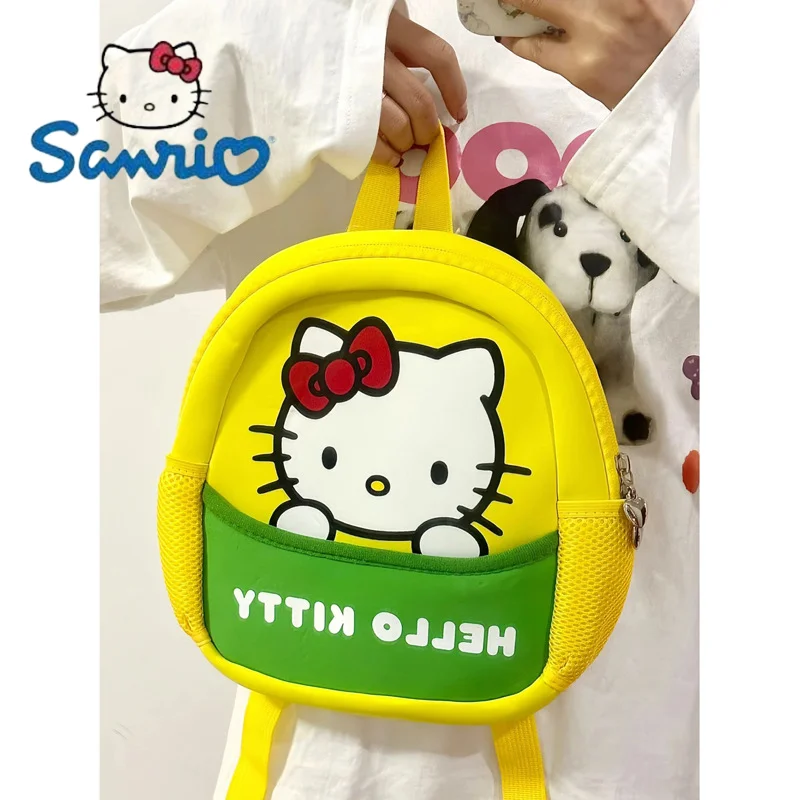 

Новинка 2023, милый рюкзак Hellokitty Kawaii Sanrio, детская школьная сумка, повседневная мультяшная сумка, праздничный подарок для студентов колледжа