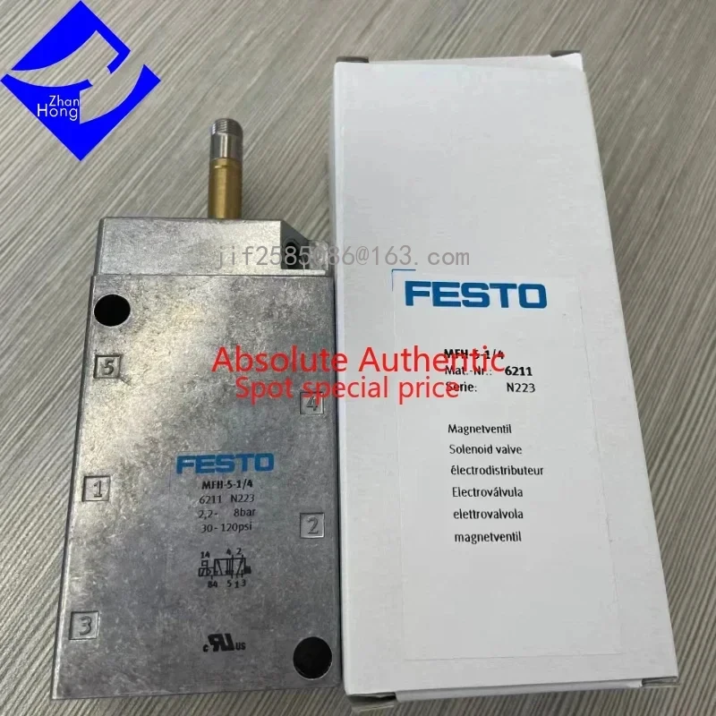 

FESTO Genuine Original 6211 MFH-5-1/4, 6420 MFH-5-1/2, 7802 MFH-3-1/8, Available in All Series, Price Negotiable