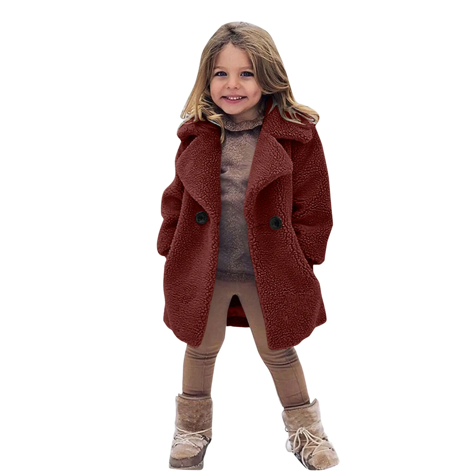 Girls' Winter Warm Jacket Toddler Baby Kids Girls Winter Windproof Thicken Coat Jacket Warm Fleece Outerwear Детское Пальто