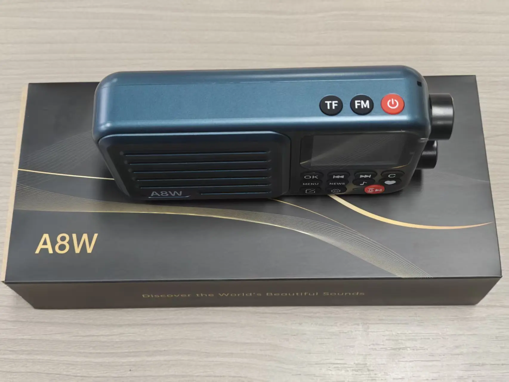 초용 A8W 휴대용 인터넷 라디오 싱글 밴드 음성 제어 4G WiFi 연결 스피커 가정, 여행, 사무실용 맞춤 선물