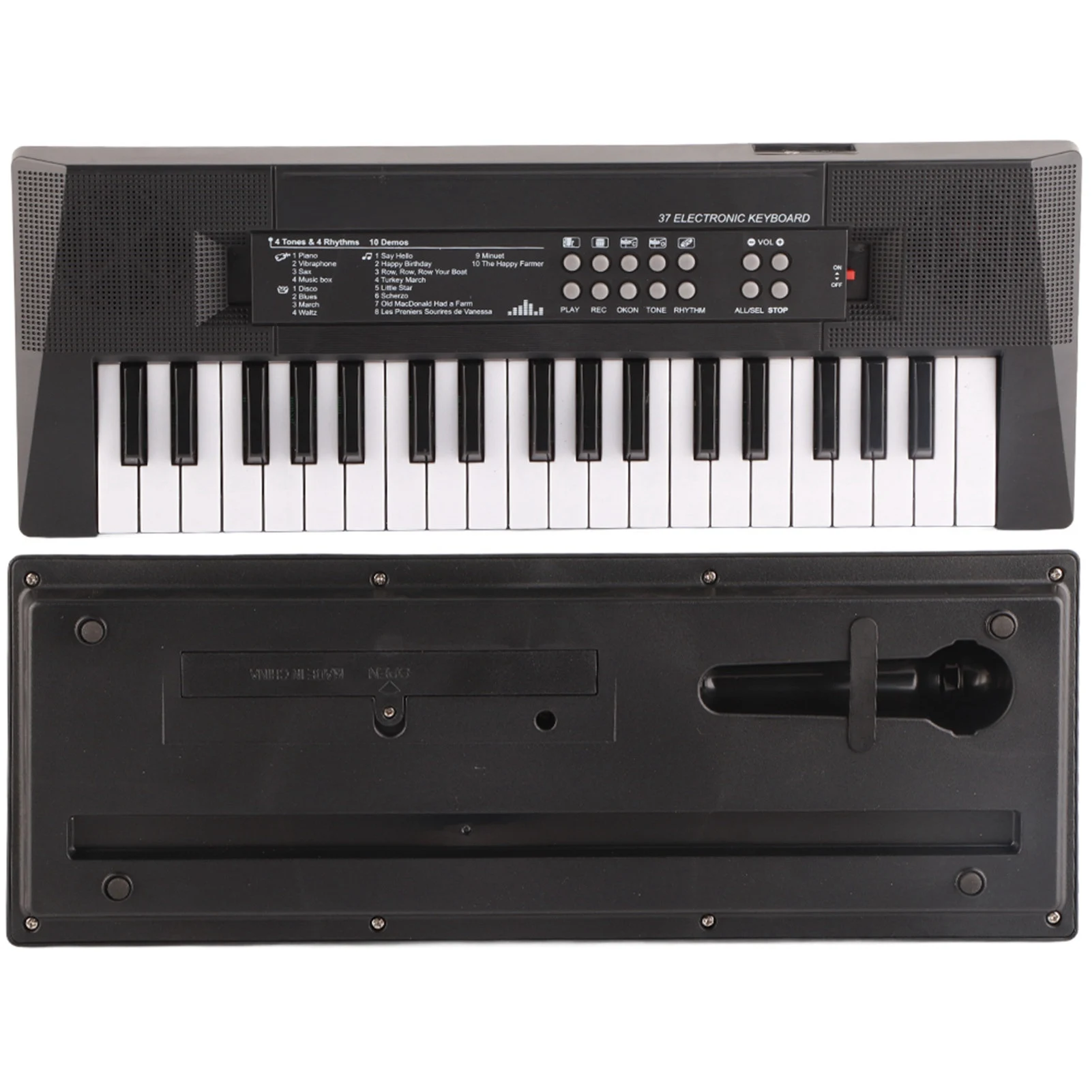 ZK30 Electric Keyboard 37 Key Piano Children's Musical Instrument Toy Microphone Recording Function