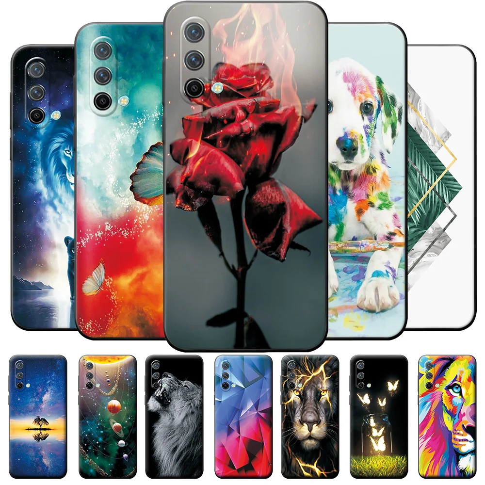 Custodia GOKEN Per OnePlus Nord CE 2 5G – Silicone TPU Con Effetto Gradiente, Rosa/Viola - 5