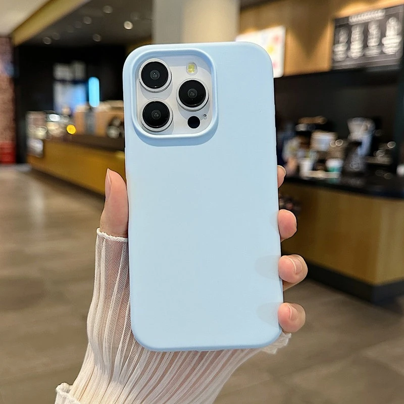 Premium Shockproof Liquid Silicone Phone Case with Protective Box Cover