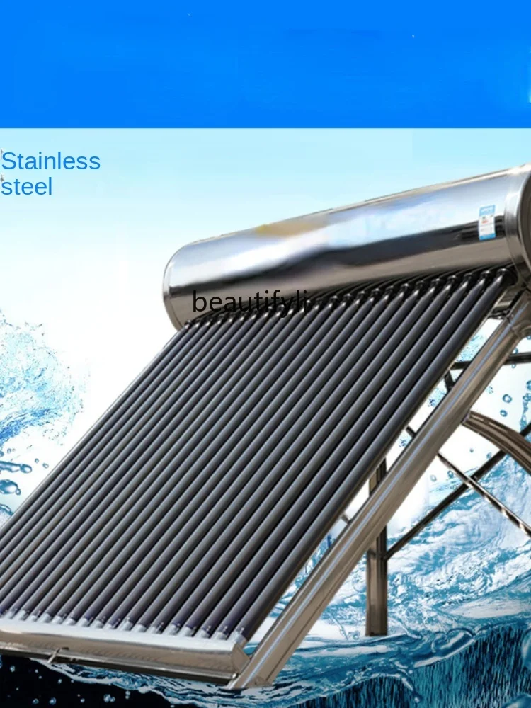 LBX Stainless Steel Solar Water Heater Household Electric Heating Integrated  Automatic Water Feeding Photoelectric Dual-Purpose - AliExpress