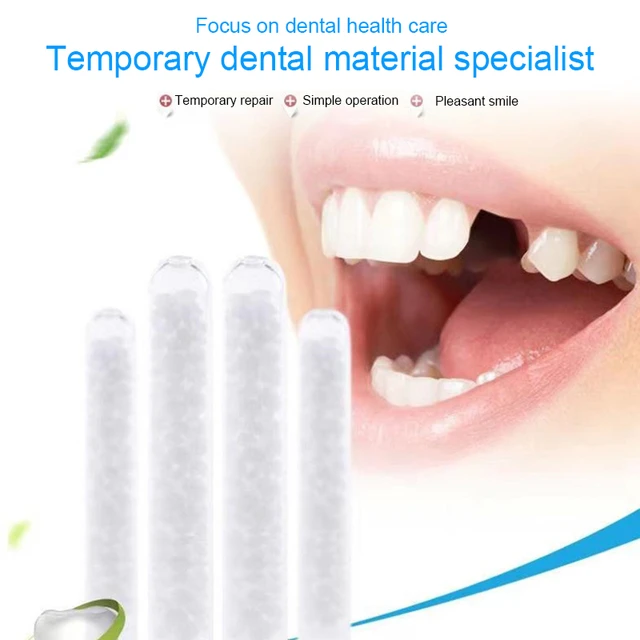 50G Temporary Tooth Solid Glue False Teeth Moldable Denture White Thermal  Beads - AliExpress