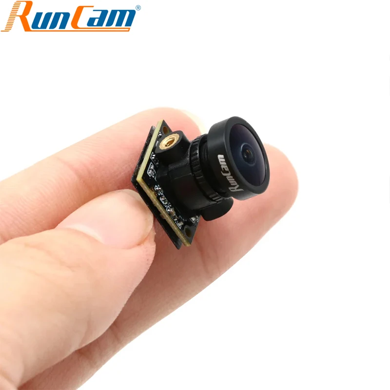 Installation de la caméra FPV RunCam Nano4 sur un drone Tiny Whoop, vue latérale