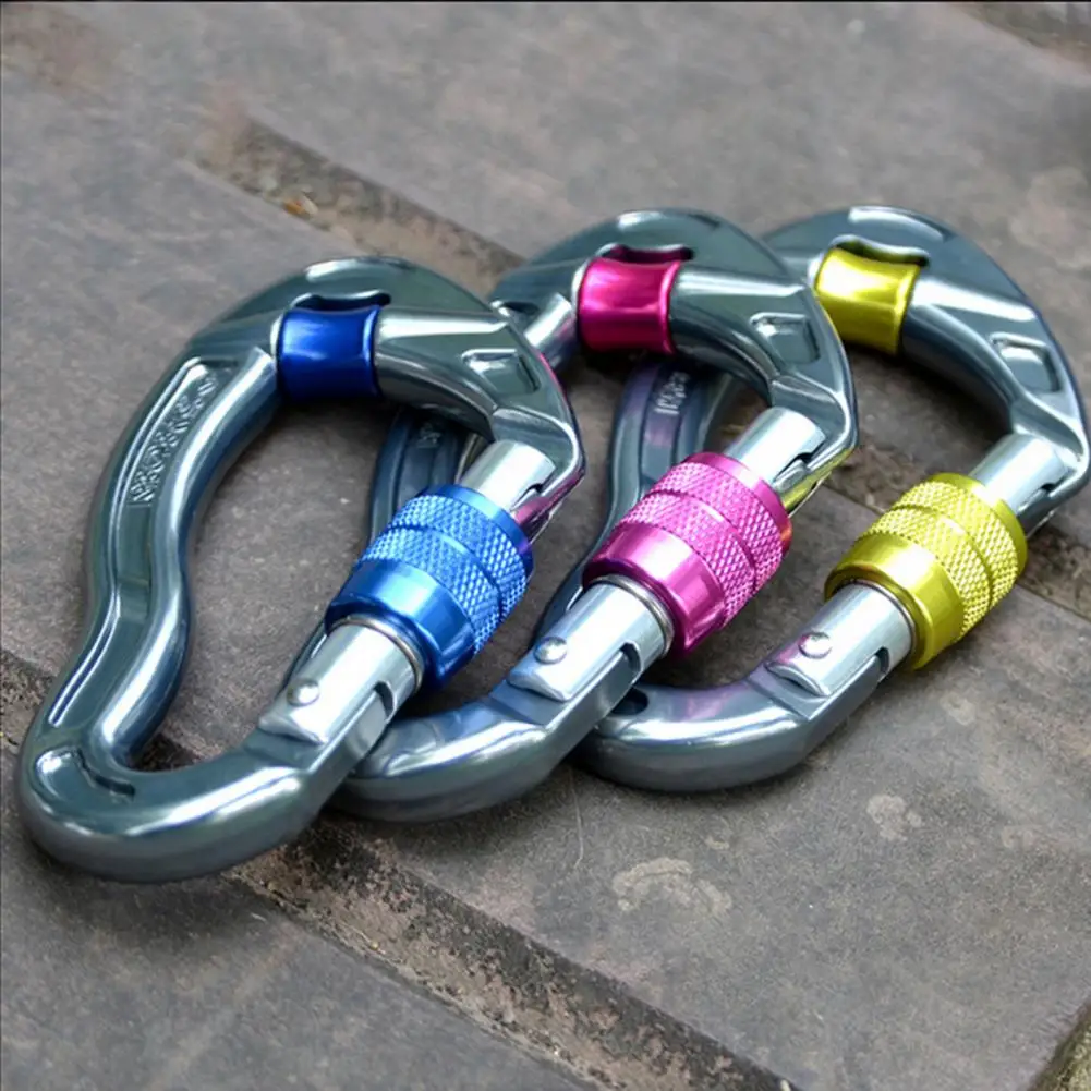 

Climbing Carabiner Anti-oxidation Heavy Duty Climbing Twist Clip for Mountaineering Rappelling Swing Rescue Climbing Carabiner