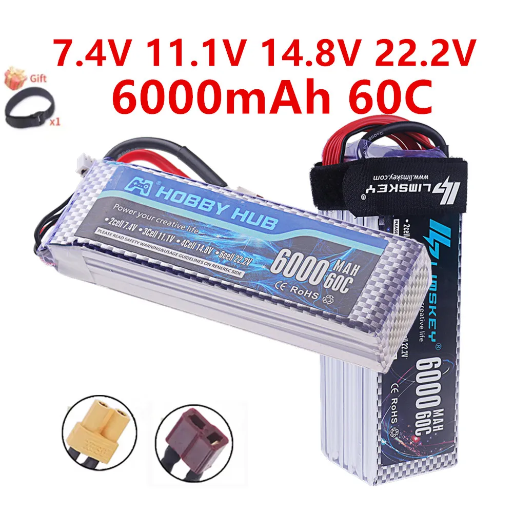 Batterie Lipo Drone 7.4V-22.2V XT60/T Plug Haute Capacité