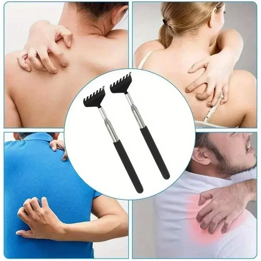 Back Scratchers Extendable Portable Telescoping Metal Hand Massager Handles Thanksgiving Birthday Christmas Gifts