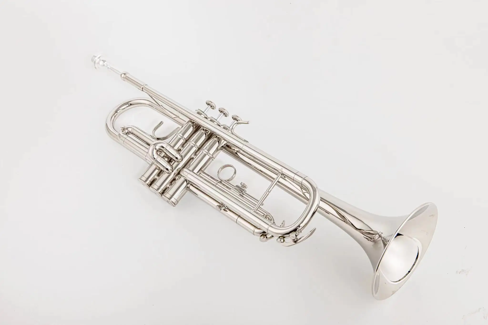 JINYIN JYTR-E109 Professional Trumpet B-flat Brass Nickel Plate Trumpet Jazz Instruments Band Horn Beginner S With Case