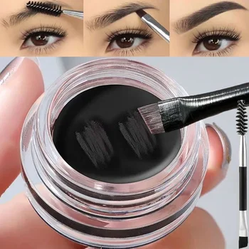 Crema per sopracciglia selvaggia marrone nero opaco 3D Tinta naturale Potenziatori per sopracciglia Gel Cera Impermeabile duraturo Trucco per occhi Strumenti cosmetici 1