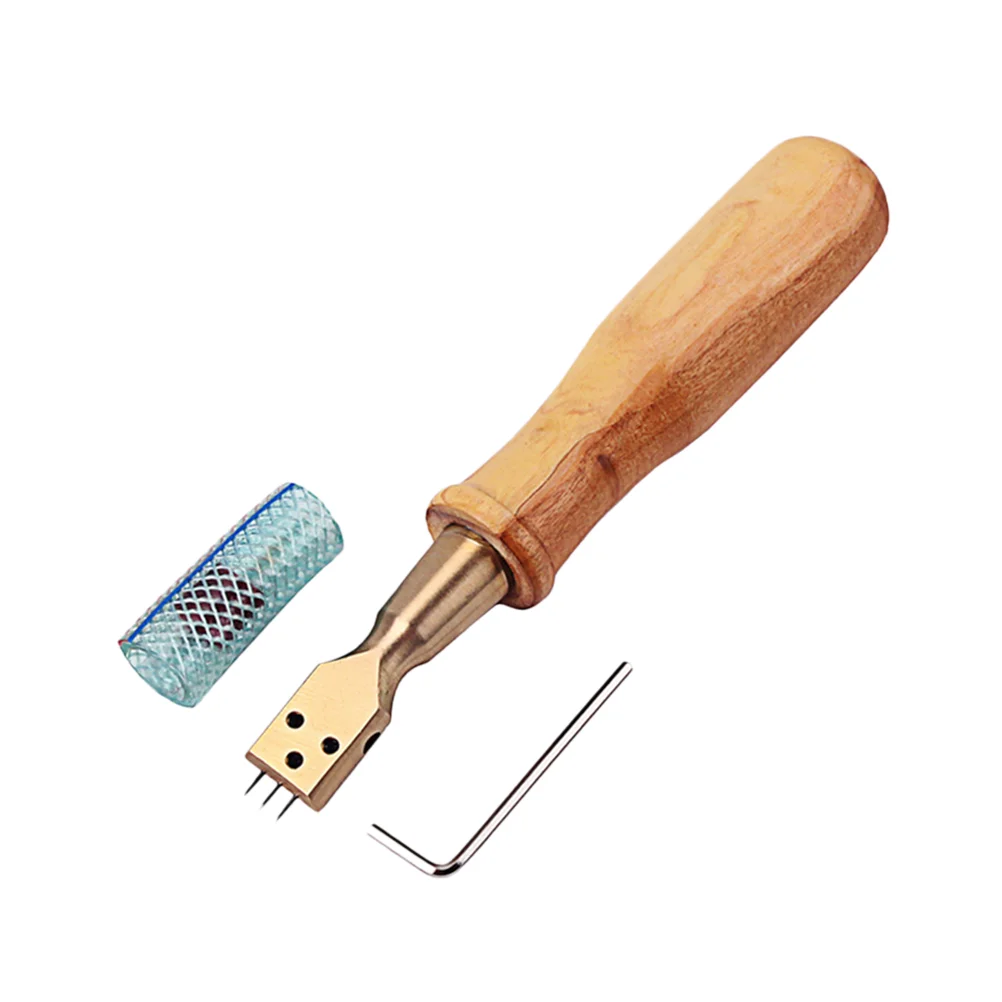 

1 Set D57 Bent Head Piano Hammer 3 Needle Voicing Tool with Hardwood Handle and Wrench and Pipe for Piano Parts Accessories