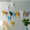 Birds Hanger Hook For Child's Room Creative Resin Model Bathroom Wall Hooks Housekeeper Sucker Hooks For Key hanger 1