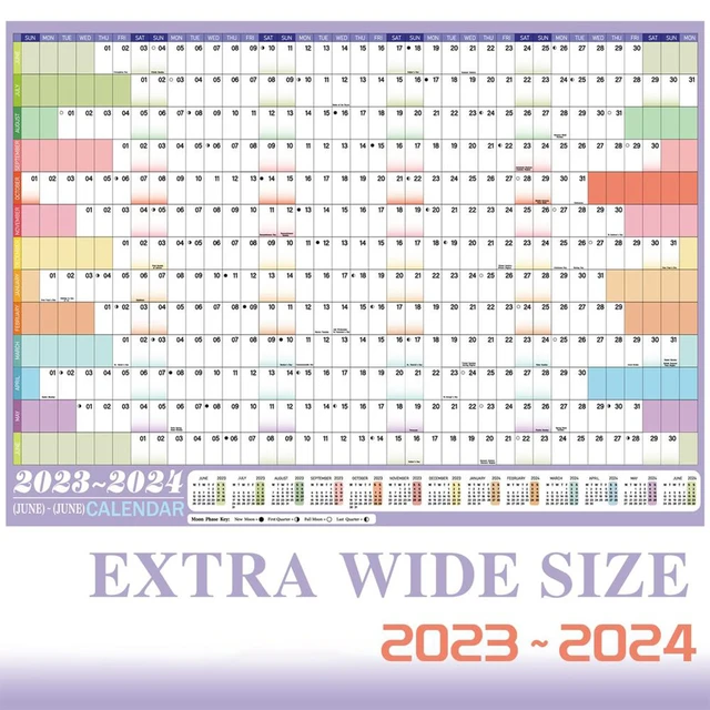 2023-2024 Academic Year Wall Planner Calendar Yearly Daily Schedule To Do  List Agenda Organizer Home Office Work Planning Board - AliExpress