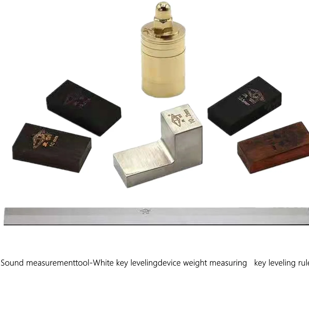 Piano Repair Tuning Tool White Key Equalizer Stainless Steel Weight Copper Horizontal Straightness Measurement