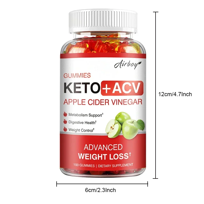 Keto + ACV Gummies-Supports Digestion, Metabolism, Gut Detoxification and Cleansing