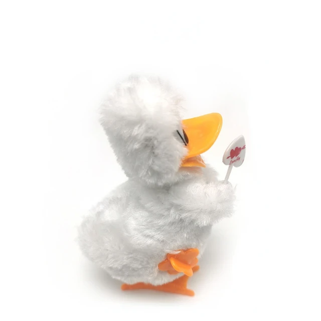 Cute Plush Duck Clockwork Toy Cartoon Creative Toy Child Learning Educational Toy Child Fun Gift Prizes Parent Child Outdoor Toy 6