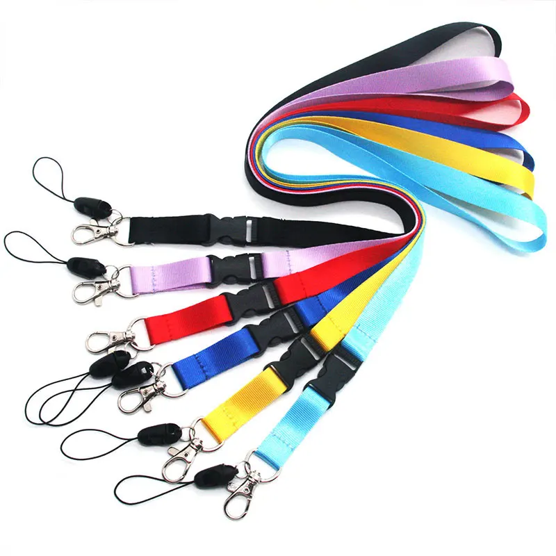 

100Pcs Mobile Phone Lanyard Neck Hanging Lanyards for Keys ID Card Employee Card Badge Holder ID Card lanyard