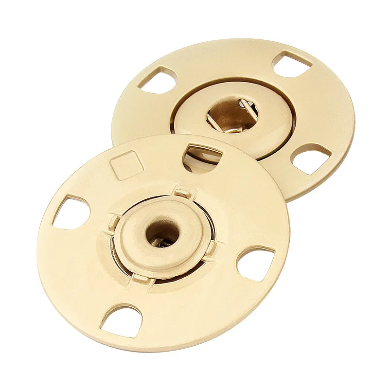10 Pezzi Bottoni A Pressione Invisibili Grandi 18mm Per Cucito Fai Da Te – Chiusura Per Giacca, Cappotto, Camicia – Rotondi Metallici - 2