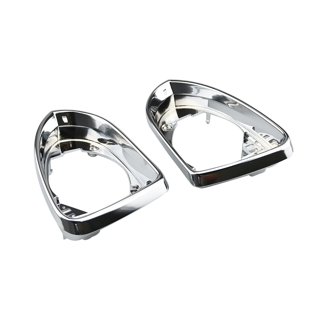

Car Side Mirror Turn Signal Light Lamp Matt Chrome Mirror Frame For VW Golf 7 MK7 7.5 GTD R GTI Touran 2014 2015 2016 2017