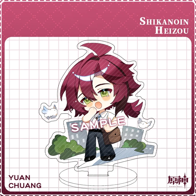 

Anime Genshin Impact Cute Figure Zhongli Raiden Shogun Yae Miko Klee Ganyu Xiao Venti Keqing Acrylic Stand Plate Decor Fans Gift