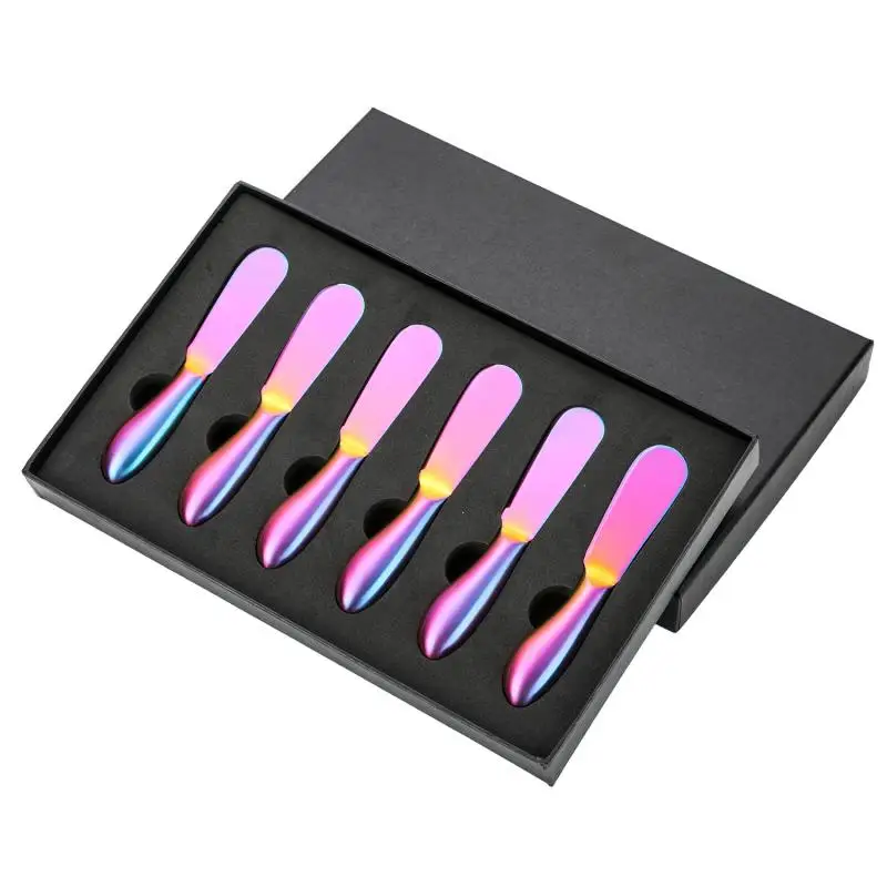 Stainless steel butter spatula set Household baking tools Suitable for spreading jam cheese butter pizza cake dessert