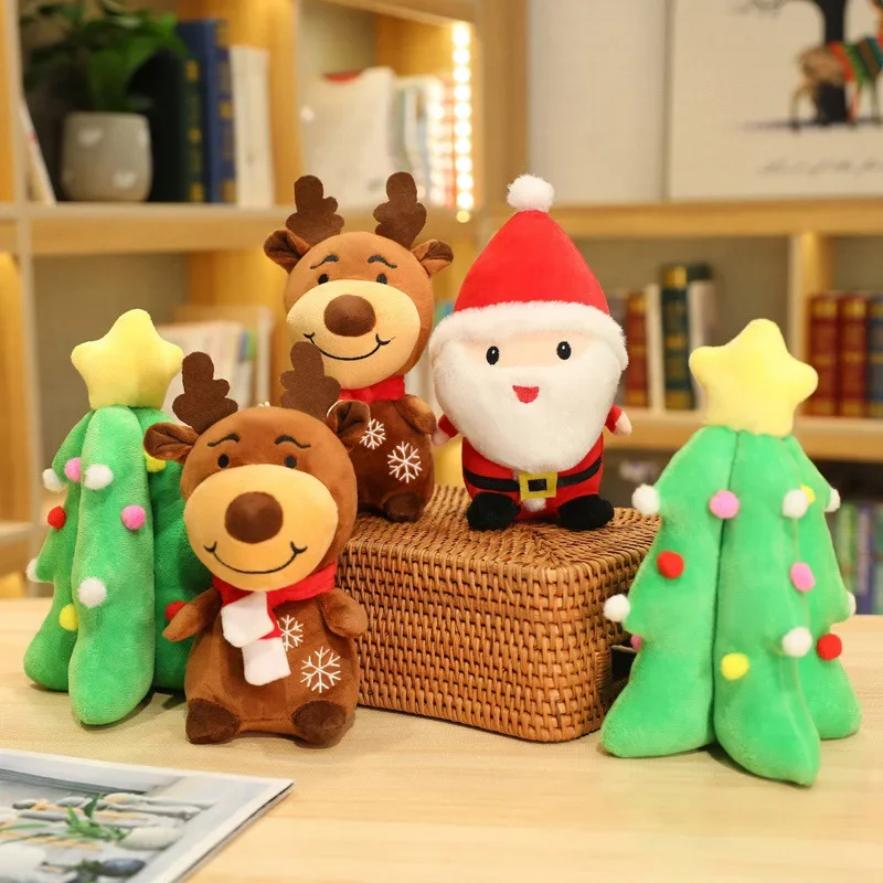 Christmas Plush Toys Holiday Gifts Dolls Elderly Figures Christmas Trees
