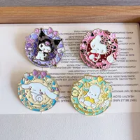 Sanrio Pins Hello Kitty Kuromi Badges Brooch Cinnamoroll Cartoon Metal Lapel Pins for Student Backpack Jewelry Accessories Gift 1
